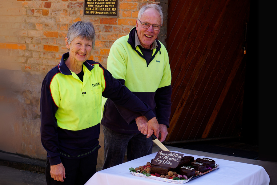 Celebrating Two Pillars of Tahbilk: Alan George & Mary Nolan
